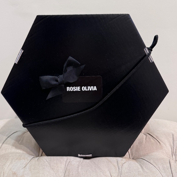 ROSIE OLIVIA MARLOW FEATHERY BERET WITH VEIL ADORNED WITH TINY PEARLS